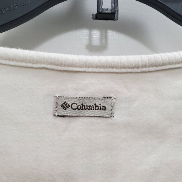 Columbia‎ River Resort Cream Crew Neck Stretch Long Sleeve Active Outdoor Top L - Picture 6 of 7